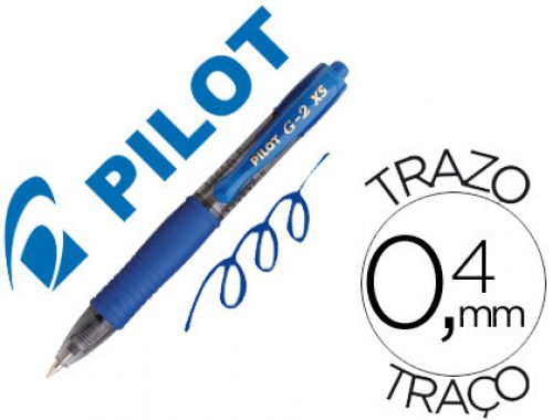 Esferografica pilot g-2 pixie azul tinta gel retratil pega de borracha , Pilot , 77896 , 4902505312304